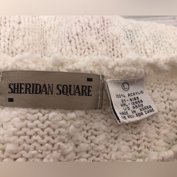 Vintage Sheridan Square Knit Sweater vest Size Large - Picture 7 of 8